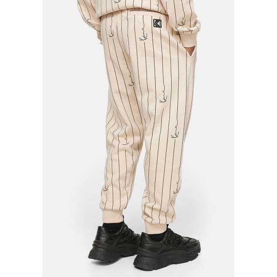 Karl Kani Ανδρικό παντελόνι Small Signature Logo Pinstripe Relaxed Fit Sweatpants